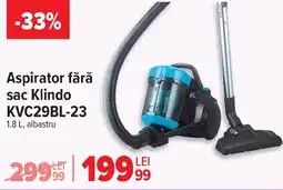 Carrefour Aspirator fără sac Klindo KVC29BL-23 Ofertă