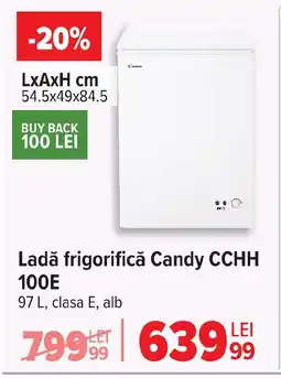 Carrefour Ladă frigorifică Candy CCHH 100E Ofertă