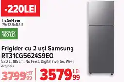 Carrefour Frigider cu 2 uşi Samsung RT31CG5624S9EO Ofertă