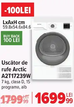 Carrefour Uscător de rufe Arctic A2T17239W Ofertă