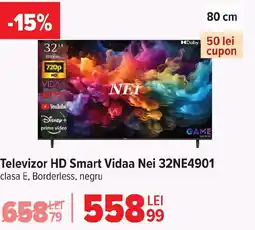 Carrefour Televizor HD Smart Vidaa Nei 32NE4901 Ofertă