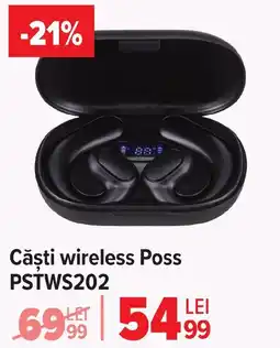 Carrefour Căşti wireless Poss PSTWS202 Ofertă