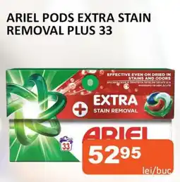 Unicarm Ariel pods extra stain removal plus 33 Ofertă