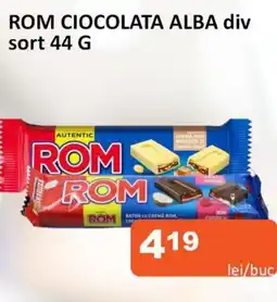 Unicarm Rom ciocolata alba Ofertă