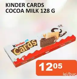 Unicarm Kinder cards cocoa milk Ofertă
