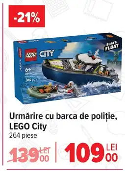 Carrefour Urmărire cu barca de poliţie, LEGO City Ofertă