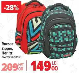 Carrefour Rucsac Zipper, Herlitz Ofertă