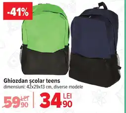 Carrefour Ghiozdan scolar teens Ofertă