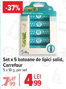 Carrefour Set x 5 batoane de lipici solid, Carrefour Ofertă