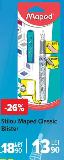Carrefour Stilou Maped Classic Blister Ofertă