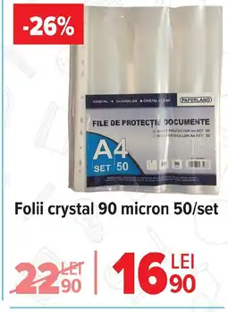 Carrefour Folii crystal 90 micron 50/set Ofertă