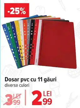 Carrefour Dosar pvc cu 11 găuri Ofertă