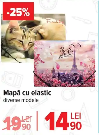 Carrefour Mapă cu elastic Ofertă