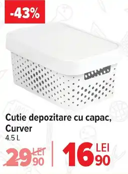 Carrefour Cutie depozitare cu capac, Curver Ofertă