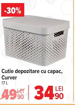 Carrefour Cutie depozitare cu capac, Curver Ofertă