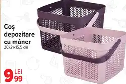 Carrefour Coş depozitare cu mâner Ofertă
