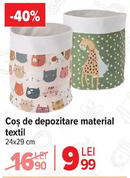 Carrefour Cos de depozitare material textil Ofertă