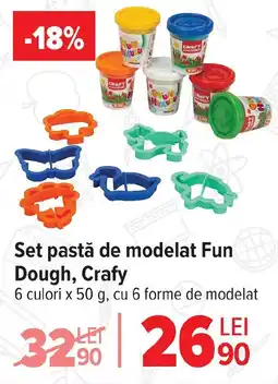 Carrefour Set pastă de modelat Fun Dough, Crafy Ofertă
