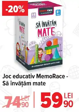 Carrefour Joc educativ MemoRace - Să învăţăm mate Ofertă