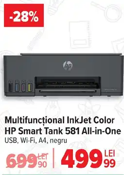 Carrefour Multifuncțional InkJet Color HP Smart Tank 581 All-in-One Ofertă