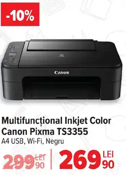 Carrefour Multifuncțional Inkjet Color Canon Pixma TS3355 Ofertă