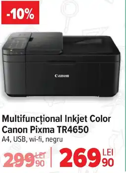Carrefour Multifuncțional Inkjet Color Canon Pixma TR4650 Ofertă