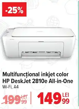 Carrefour Multifuncțional inkjet color HP DeskJet 2810e All-in-One Ofertă