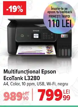 Carrefour Multifuncțional Epson EcoTank L3280 Ofertă
