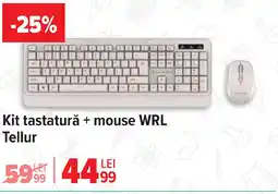 Carrefour Kit tastatură + mouse WRL Tellur Ofertă
