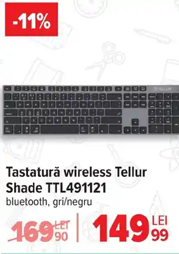 Carrefour Tastaturǎ wireless Tellur Shade TTL491121 Ofertă