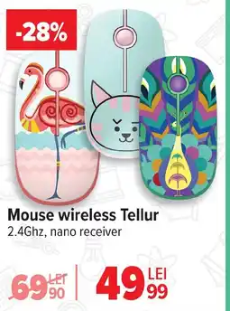 Carrefour Mouse wireless Tellur Ofertă
