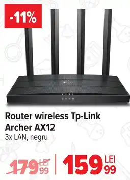 Carrefour Router wireless Tp-Link Archer AX12 Ofertă