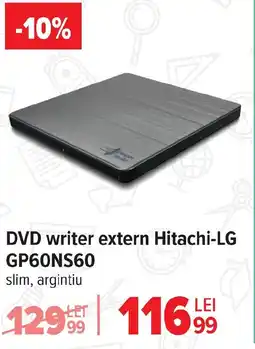 Carrefour DVD writer extern Hitachi-LG GP60NS60 Ofertă