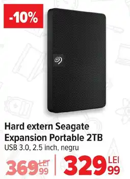 Carrefour Hard extern Seagate Expansion Portable 2TB Ofertă