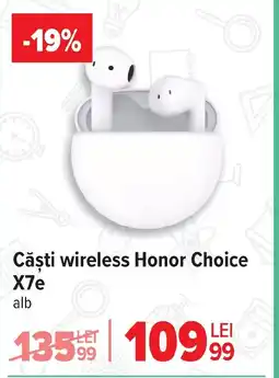 Carrefour Căşti wireless Honor Choice X7e Ofertă