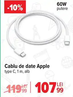 Carrefour Cablu de date Apple Ofertă