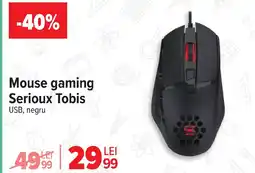 Carrefour Mouse gaming Serioux Tobis Ofertă
