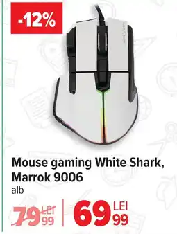 Carrefour Mouse gaming White Shark, Marrok 9006 Ofertă
