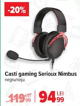 Carrefour Casti gaming Serioux Nimbus Ofertă
