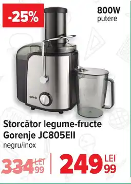 Carrefour Storcător legume-fructe Gorenje JC805EII Ofertă