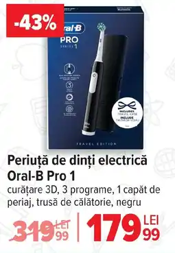 Carrefour Periuță de dinți electrică Oral-B Pro 1 Ofertă