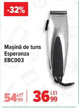 Carrefour Maşină de tuns Esperanza EBC003 Ofertă
