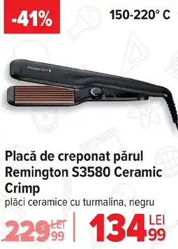 Carrefour Placă de creponat părul Remington S3580 Ceramic Crimp Ofertă