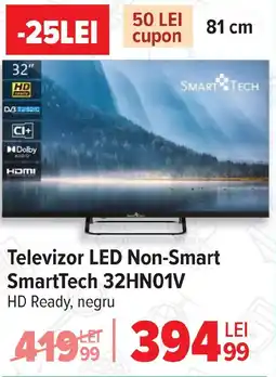 Carrefour Televizor LED Non-Smart SmartTech 32HN01V Ofertă