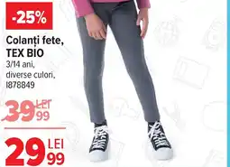 Carrefour Colanți fete, TEX BIO Ofertă