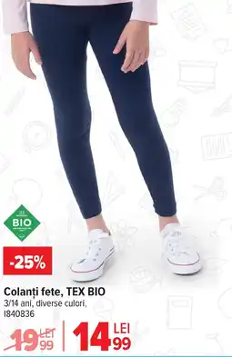 Carrefour Colanți fete, TEX BIO Ofertă