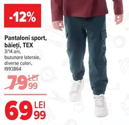 Carrefour Pantaloni sport, băieți, TEX Ofertă