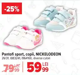 Carrefour Pantofi sport, copii, NICKELODEON Ofertă