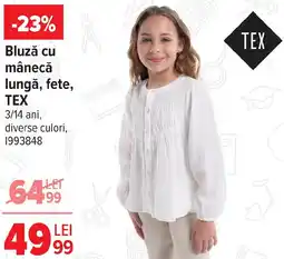 Carrefour Bluză cu mânecă lungă, fete, TEX Ofertă