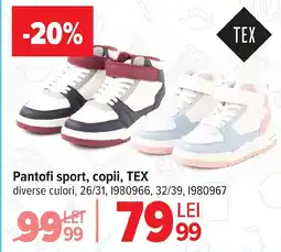 Carrefour Pantofi sport, copii, TEX Ofertă